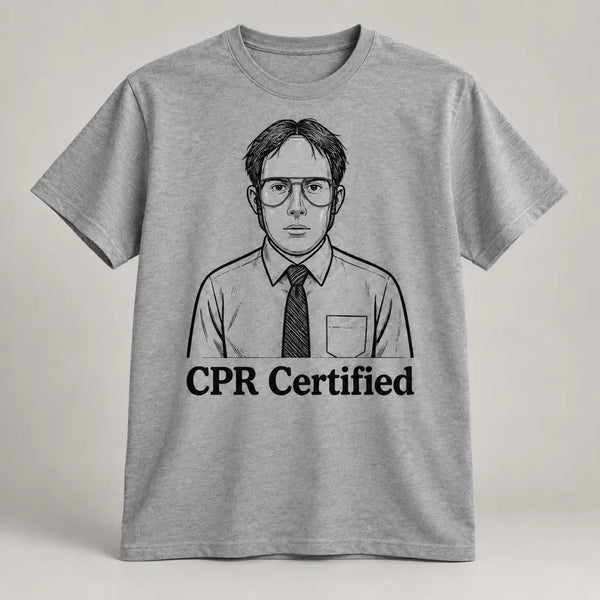 CPR Certified Portrait T-Shirt