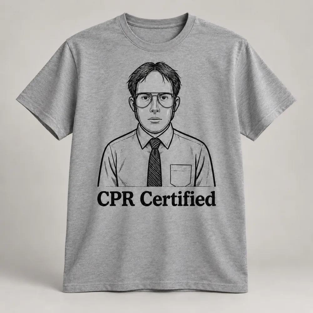 CPR Certified Portrait T-Shirt