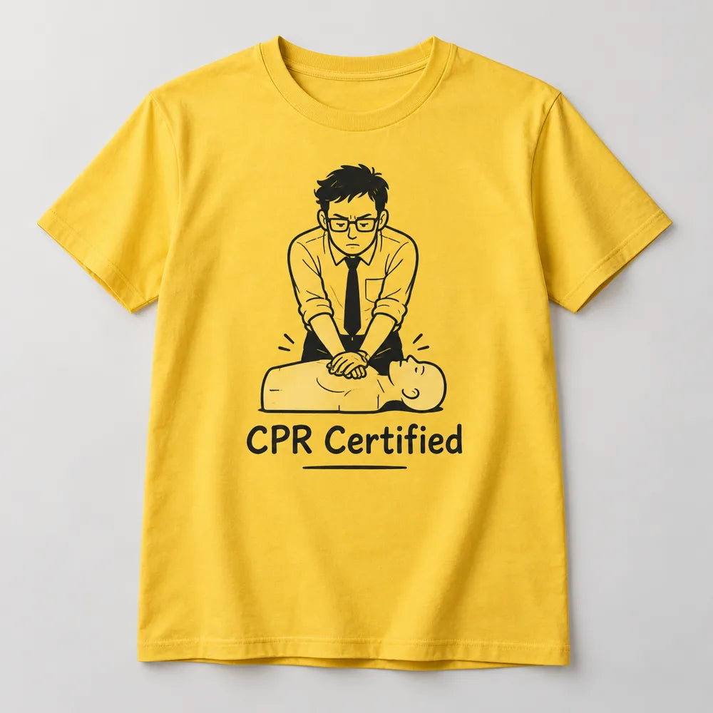 CPR Certified Illustrated T-Shirt