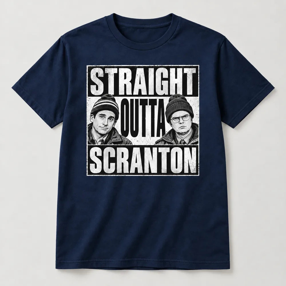 Straight Outta Scranton Portrait T-Shirt