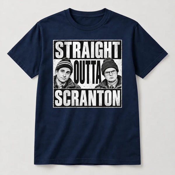 Straight Outta Scranton Portrait T-Shirt